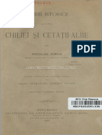 1900 - Studii Istorice Asupra Chiliei Şi Cetăţii-Albe - N.Iorga