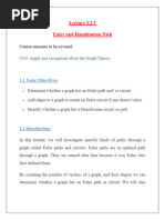 Euler and Hamiltonian Path