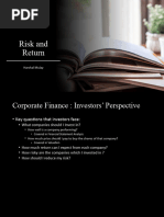 Mba775 - ACF 4a - Risk and Return