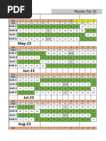 June 2025 Duty Roster Schedule | PDF