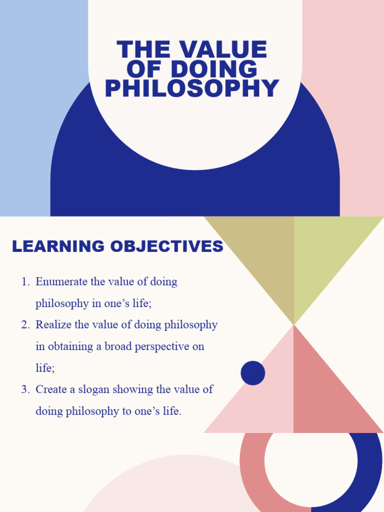 3 the value of doing philosophy ppt pdf experience cognition