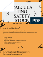 Calculating Safety Stocks - Classification of Inventory