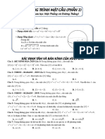 Tài liệu - Phương trình mặt cầu (Phần 1)