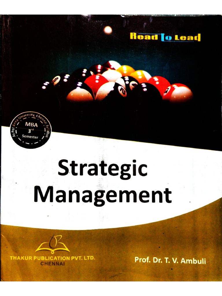 Strategic Management Full Book | PDF
