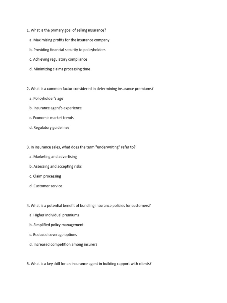 Key Concepts in Insurance Sales | PDF | Insurance | Sales