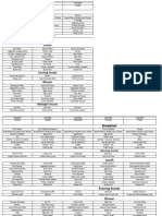 Regular Menu For March 15.03.2024 To 31.03.2024