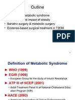 Surgical Management of Metabolic Syndrome - Obesity and Diabetes Mellitus