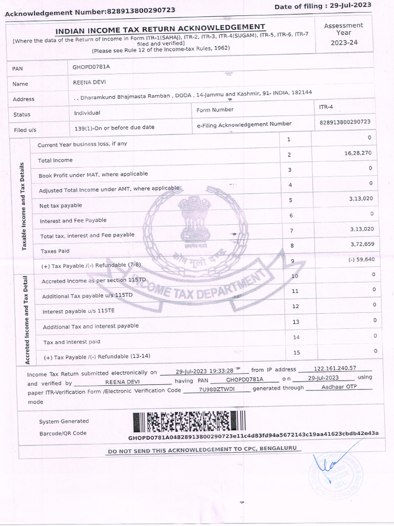 ITR | PDF
