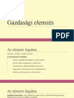 Gazdasági Elemzés 1 - Fogalmak