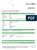 Presolicitud de Prestación Individual: (Subsidio Por Desempleo (Alta o Reanudación) )