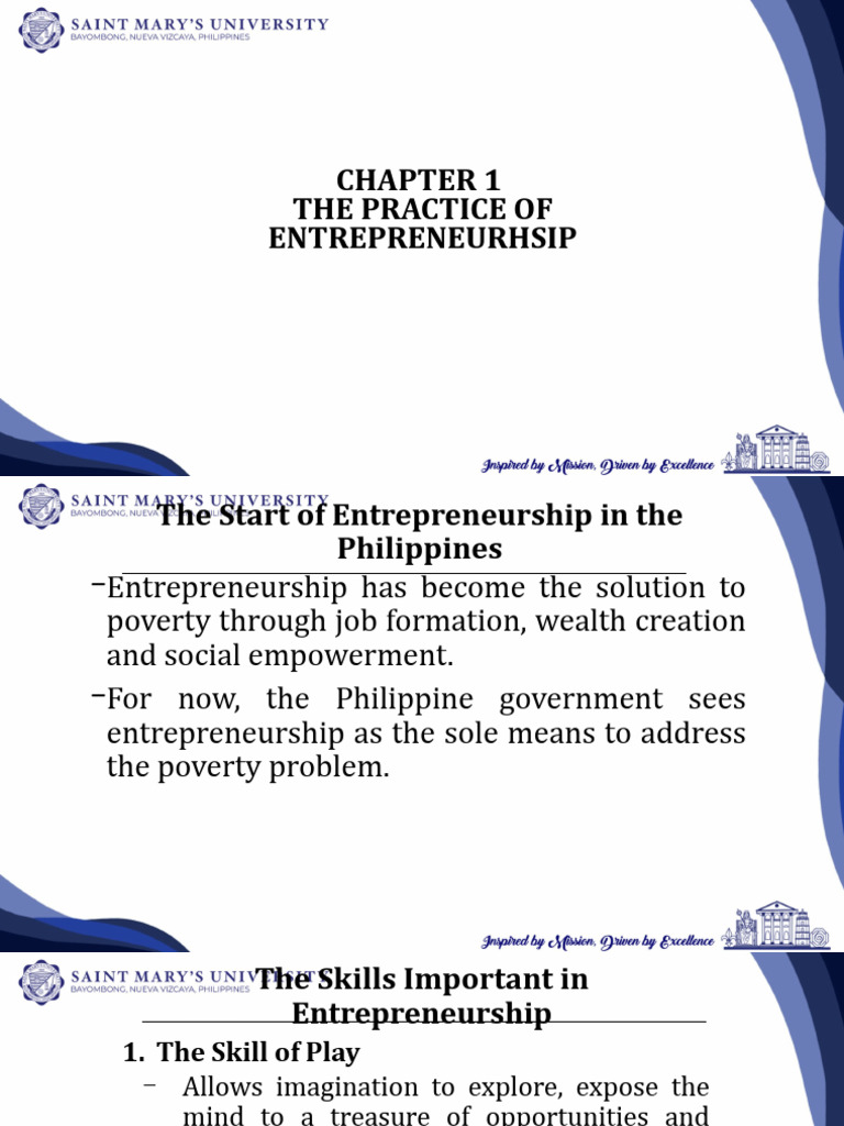 CHAPTER 1 The Practice of Entrepreneurship 2024 | PDF ...