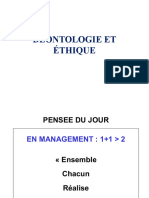 Déontologie Et Éthique