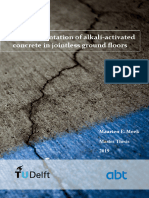 The Implementation of Alkali Activated Concrete in Jointless Ground Floors MMeek