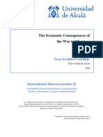 The Economic Consequences of The War in Ukraine. Essay - Óscar Pradillos Castrillejo