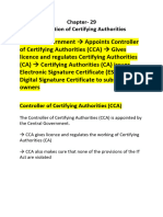 Ch-29 Regulation of Certifying Authorities