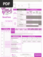 GFTA-3 English Record Form | PDF | Syllable | Oral Communication