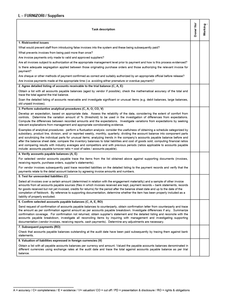 L furnizori suppliers pdf accounts payable business
