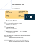 Chapter Test Reviewer (American Revolution)