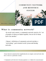 Community Network and Resource System Report