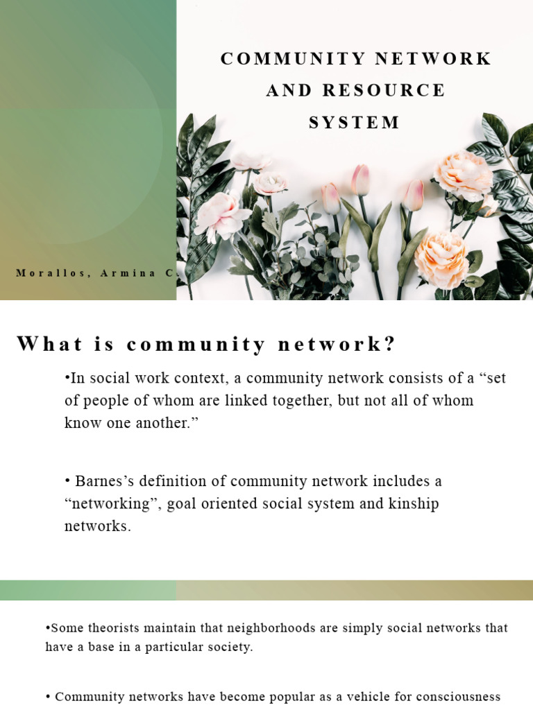 Community Network and Resource Systems | PDF | Community | Social ...