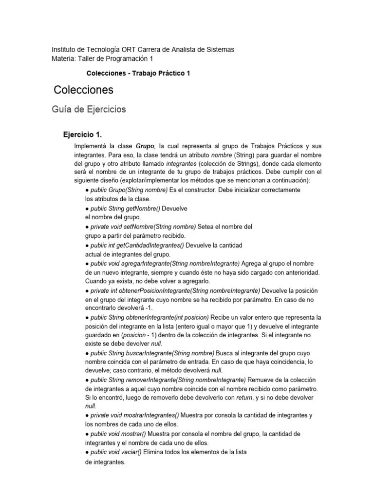 Ejercicios de Programación en Java | PDF | Constructor (Programación ...