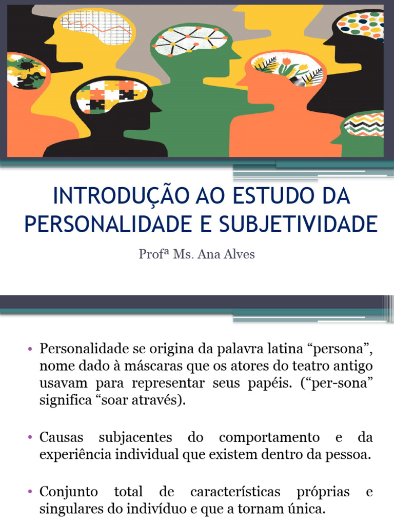 Estudo da Personalidade e Subjetividade | PDF | Temperamento | Psicologia
