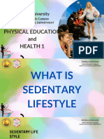 Lesson 7 Sedentary Lifestyle