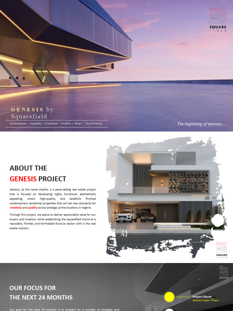 Genesis Project: Luxury Duplexes in Lekki | PDF | Investing | Return On ...