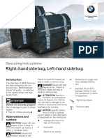 BMW Operating Instructions - Right-Hand Side Bag, Left-Hand Side Bag - 09.2016