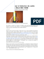 Detector Metales MEET MS 150M Instrucciones