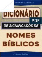 Dicionário de Significados de Nomes Bíblicos CONHECENDO A BÍBLIA