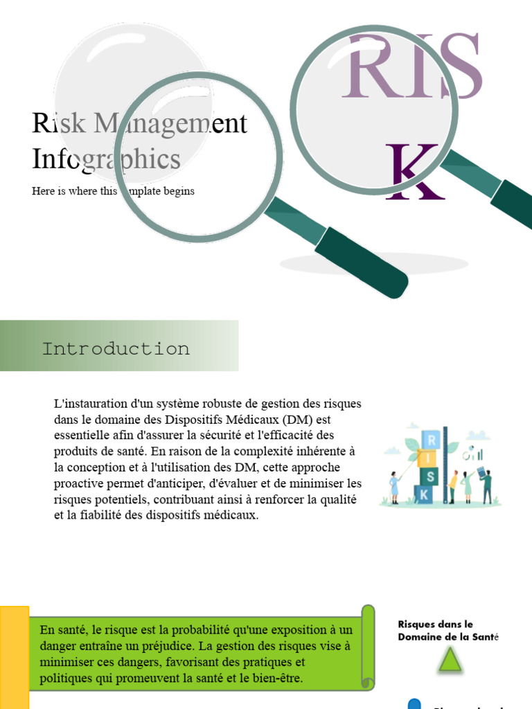 Risk Management Infographics by Slidesgo | PDF | Risque | Sécurité