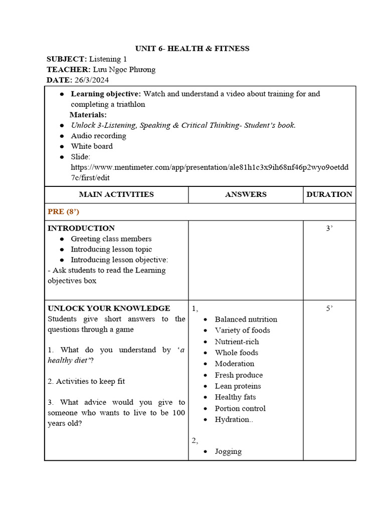 lesson-plan-listening-1-unit-6-pdf-healthy-diet-diet-nutrition