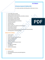 OSSSC RI Syllabus 2021 and Exam Pattern 2021