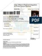 Appointment Slip - Online Passport Application 2