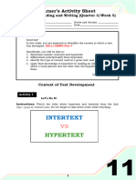 Intertext: Hypertext