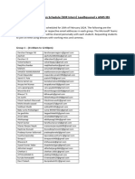 AIMS IBS GD Schedule (SDR Intern)