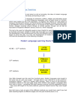 Linguistics Sample 1 History of Language Teaching