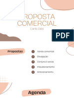 Apresentação Proposta Comercial Básica e Simples em Tons de Marrom