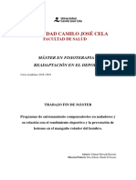 Universidad Camilo José Cela: Máster en Fisioterapia Y Readaptación en El Deporte