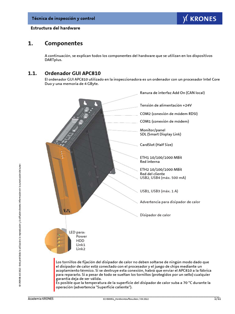 Estructura del Hardware DARTplus | PDF | Hardware de la computadora ...