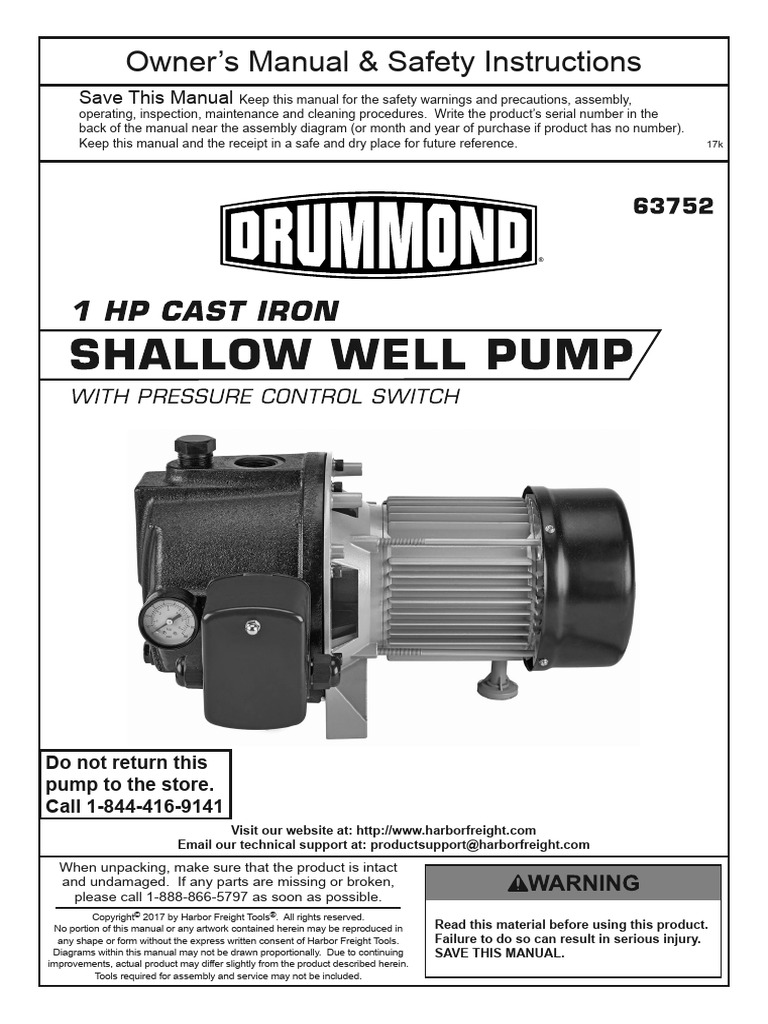 DRUMMOND Well Pump Manual Download Free PDF Pump Valve