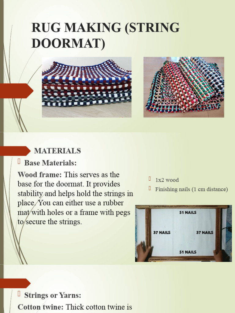 String Doormat Making Guide | PDF | Home & Garden