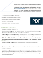 Evaluation Des Politiques Publiques