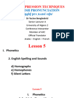 Lesson 5 - English Spelling and Sounds
