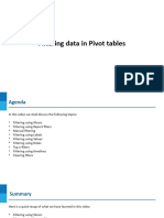 Unit 7 - Video 3 - Filtering Data in Pivot Tables