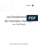 Les Fondamentaux Du Nouveau Manager Plan de La Formation