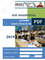 Lectura Quinto Grado Ecr Inicio 2019