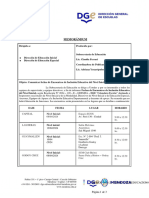 MEMO de Encuemtros de Inclisión de Nivel Inicial