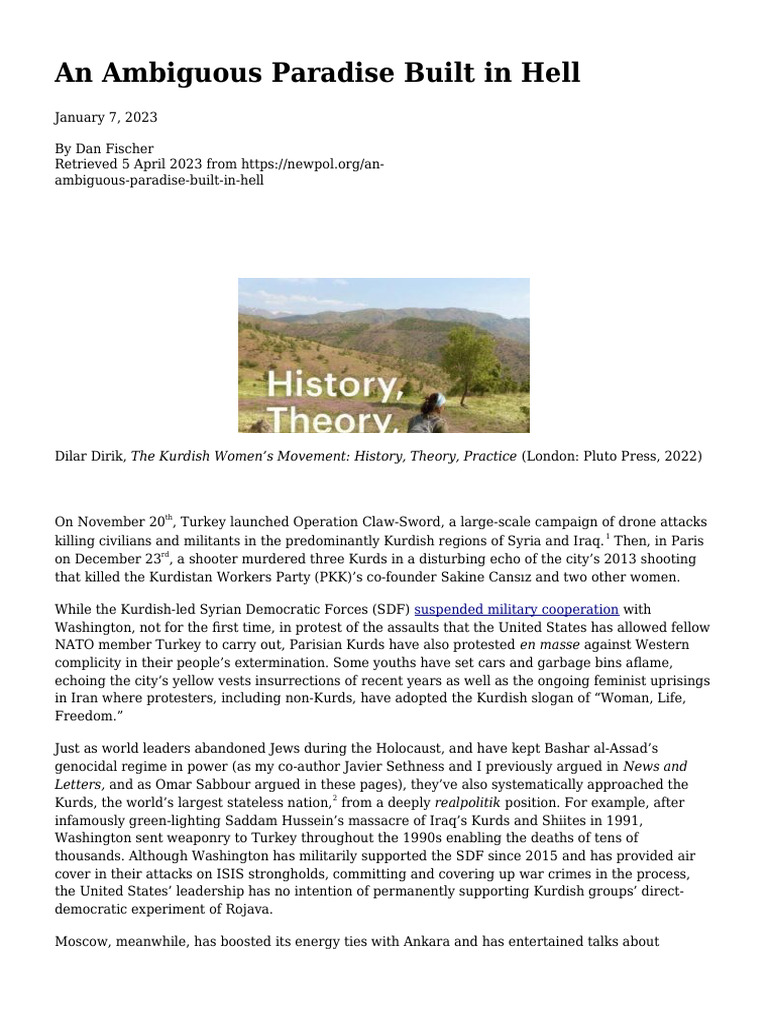 Review of Kurdish Women S Movement | PDF | Democratic Union Party ...